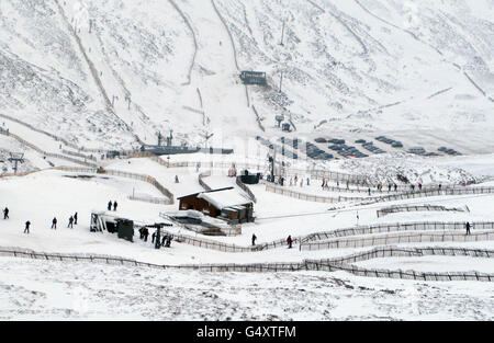 Glenshee Ski-Zentrum - Aberdeenshire Stockfoto