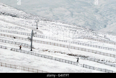 Glenshee Ski-Zentrum - Aberdeenshire Stockfoto