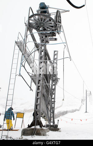 Glenshee Ski-Zentrum - Aberdeenshire Stockfoto