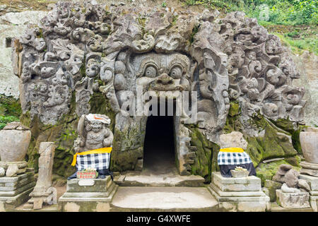 Indonesien, Bali, Gianyar, Tempel, Elefanten, Goa Gajah Baden Stockfoto