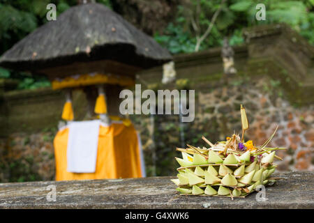 Indonesien, Bali, Gianyar, Hindutempel Pura Gunung Kawi, Banjar Penaka ist der Name des Dorfes in Tampaksiring, genannt "Gunung Kawi" Dorf Stockfoto