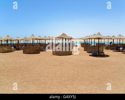 Ägypten, Rotes Meer Gouvernement, Strand in das Hotel komplex Magic Life Kalawy Imperial Stockfoto