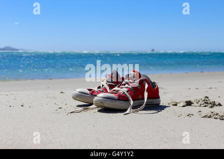 Neuseeland, Südinsel, Waitati, in der Nähe von Dunedin, Schuhe Stockfoto