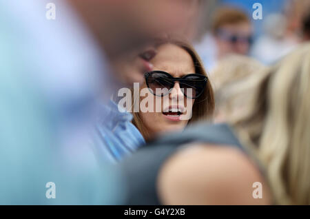 Andy Murrays Frau, Kim, in der Spieler-Gehäuse tagsüber sieben der 2016 AEGON Championships im Queen Club, London. Stockfoto