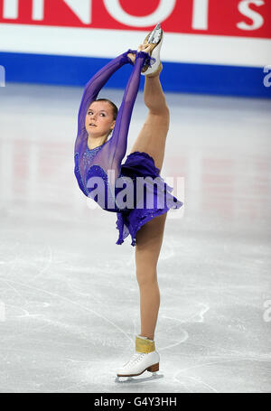 Eis-Eislauf - European Figure Skating Championships 2012 - Tag zwei - Hallam FM Arena Stockfoto