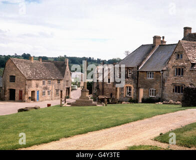 Lower Green bei Guiting Power, einem Dorf in Cotswold in Gloucestershire. Stockfoto