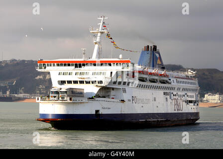 Neue Kanal-Fähre Stockfoto