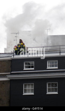 Mayfair-Feuer Stockfoto