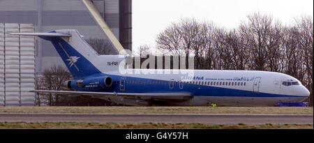 Flugzeug-Entführung Stockfoto