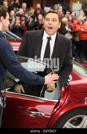 David Walliams kommt am Festival Theatre, Edinburgh, zum Start von Britain's Got Talent. Stockfoto