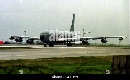 Pinochet Jet verlassen Stockfoto