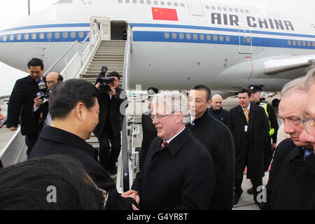XI-Besuch in Irland Stockfoto