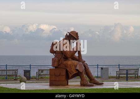 Tommy-Statue am Seaham Stockfoto