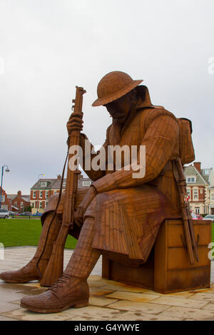 Tommy-Statue am Seaham Stockfoto