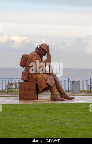 Tommy-Statue am Seaham Stockfoto