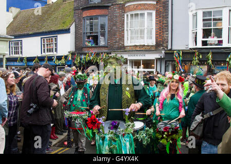 Hastings Jack Green Mayday Festival Stockfoto