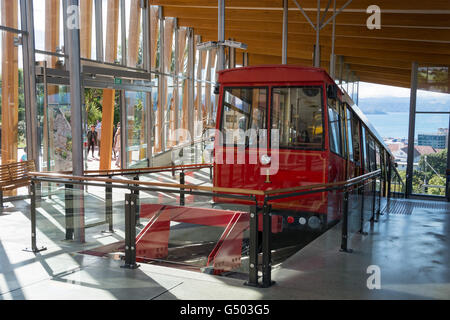 Neuseeland, Wellington, Endstation der Seilbahn in Wellington Stockfoto