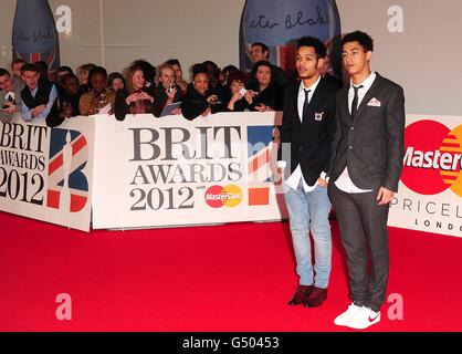 Brit Awards 2012 - Ankünfte - London Stockfoto