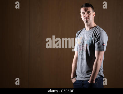 Anthony Gerrard von Cardiff City während eines Medientages im Val Resort, Hensol. Stockfoto