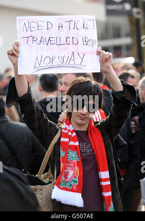 Fußball - Carling Cup - Finale - Cardiff City V Liverpool - Wembley-Stadion Stockfoto