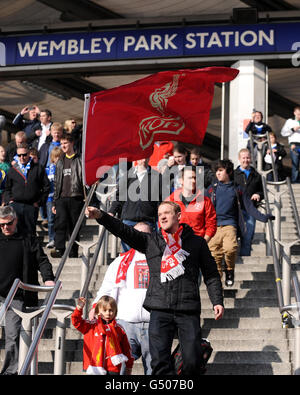 Fußball - Carling Cup - Finale - Cardiff City V Liverpool - Wembley-Stadion Stockfoto