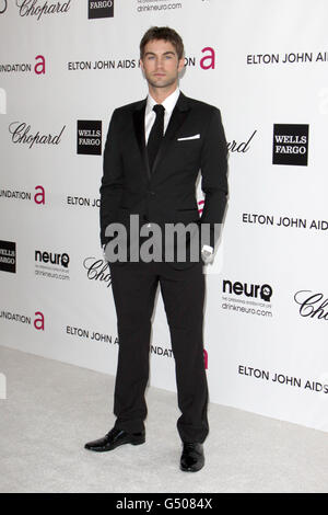 Chace Crawford kommt zur Elton John AIDS Foundation Academy Awards Viewing Party im West Hollywood Park in Los Angeles, USA. Stockfoto