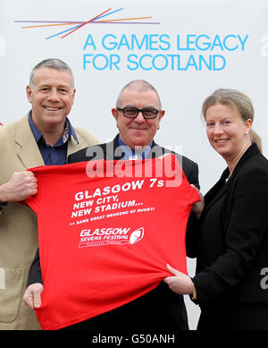 Rugby-Union - Glasgow 7 Freiwilligen Photocall - Kelvingrove Museum Stockfoto