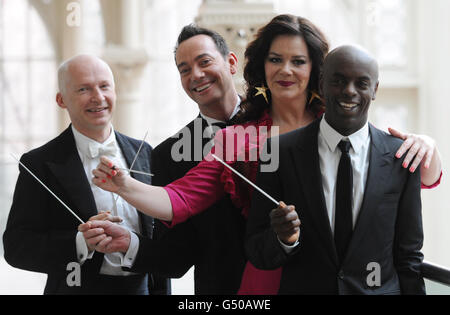 Maestro in der Oper photocall Stockfoto