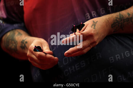 Dart - McCoys Premier League Darts 2012 - Westpoint Arena Stockfoto