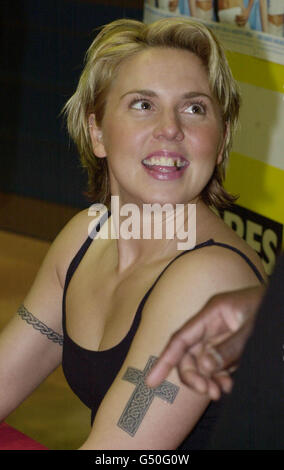 Mel C Virgin-Megastore Bristol-Fan Stockfoto