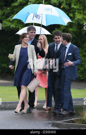 Schauspielerin Vicky McClure (vorne) und des Mar Hall Resort in Renfrewshire, anlässlich der Hochzeit von Schauspieler Martin Compston Tianna Chanel Flynn. Stockfoto