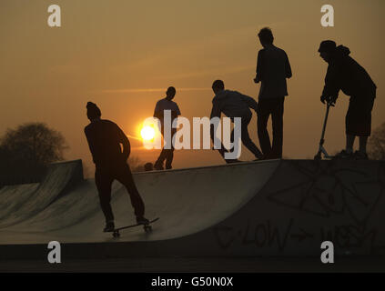 Clapham Common Skatepark Stockfoto