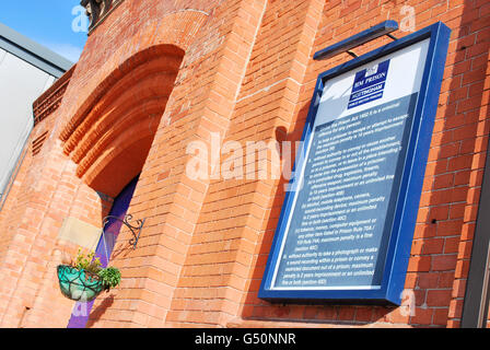 Gefängnisbestand, Nottingham Gefängnis. Eine allgemeine Ansicht des HM Prison Nottingham Stockfoto