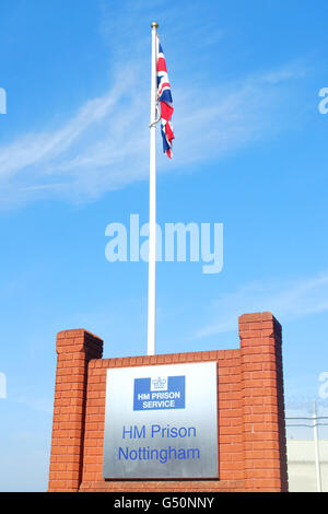 Gefängnis-Lager - Nottingham Gefängnis Stockfoto