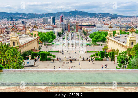 Barcelona, Spanien - 2. Mai 2015: Barcelona Sehenswürdigkeiten, Plaza de Espana, Katalonien, Spanien. Stockfoto