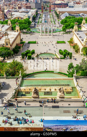 Barcelona, Spanien - 2. Mai 2015: Barcelona Sehenswürdigkeiten, Plaza de Espana, Katalonien, Spanien. Stockfoto