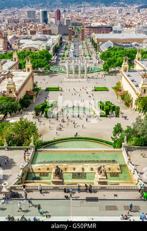 Barcelona, Spanien - 2. Mai 2015: Barcelona Sehenswürdigkeiten, Plaza de Espana, Katalonien, Spanien. Stockfoto