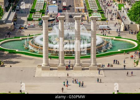 Barcelona, Spanien - 2. Mai 2015: Barcelona Sehenswürdigkeiten, Plaza de Espana, Katalonien, Spanien. Stockfoto