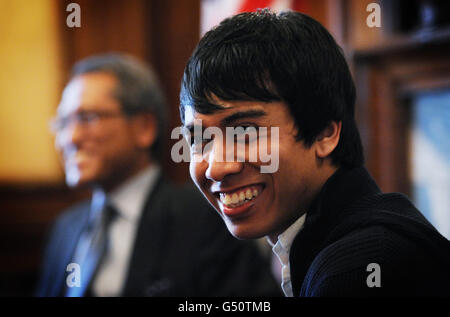 Ashraf Rössli-Pressekonferenz Stockfoto