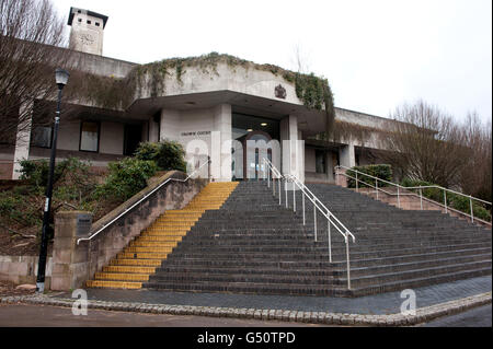 Newport Crown Court. Eine allgemeine Ansicht des Newport Crown Court Stockfoto