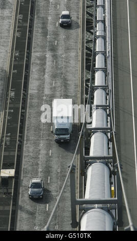 Öffentliche Abstimmung über die Namen der Brücke Stockfoto