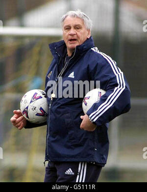 Fußball-Robson-Datei Stockfoto