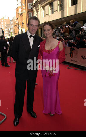 TV BAFTAS Fiennes & Annis Stockfoto