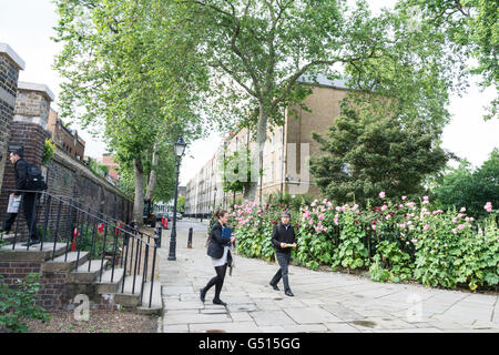 Die ruhigen Ruhe der Grays Inn in London, England, UK Stockfoto