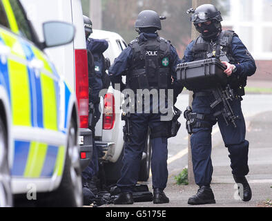 Frau als Geisel in Sandwell Stockfoto