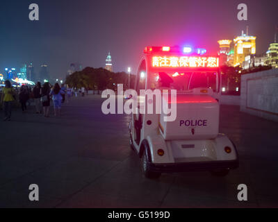China, Shanghai, Polizei caddy Stockfoto