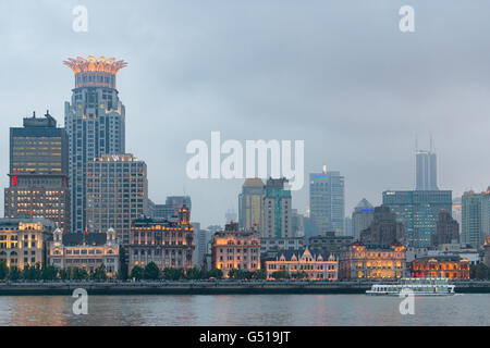 China, Shanghai, Blick auf den Bund Stockfoto