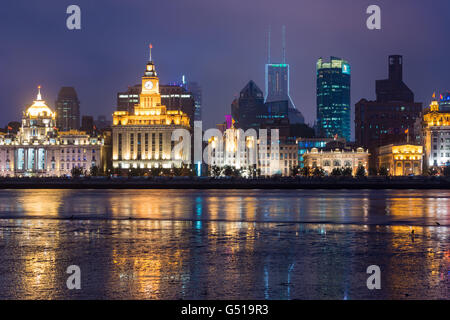 China, Shanghai, der Bund des Bund mit dem Zollamt von Shanghai Stockfoto