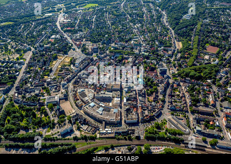 Luftaufnahme, Recklinghausen Arcaden Einkaufszentrum im Zentrum Stadt, ehemalige Löhrhofcenter Recklinghausen, Recklinghausen, Stockfoto