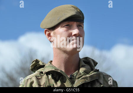 Sechs Soldaten in Afghanistan Stockfoto